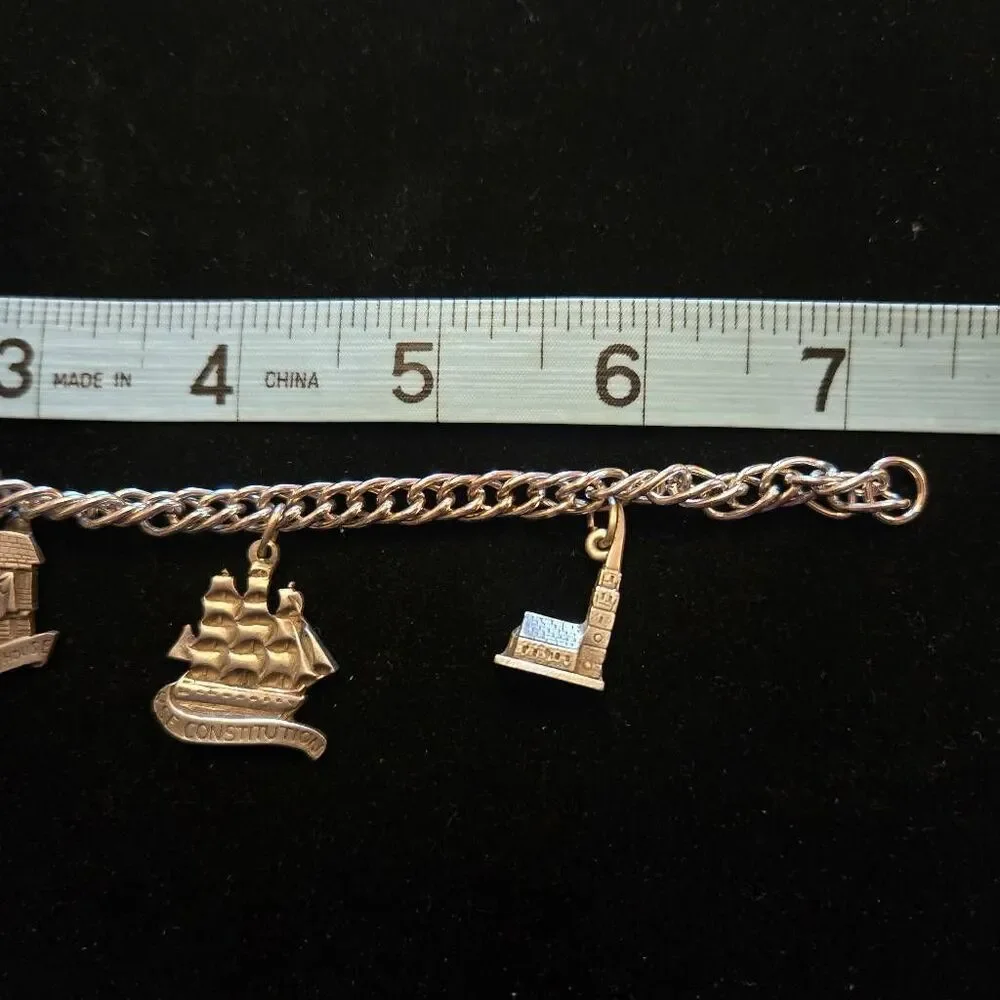 Vintage Paul Revere Souvenir Charm Bracelet